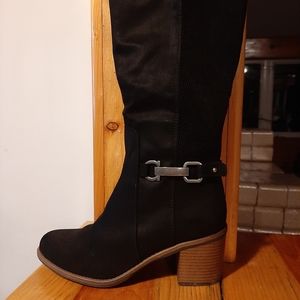 Tall black boots